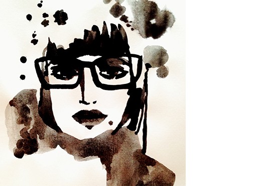 Série de portraits sur le vif - silhouettes